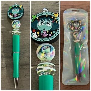 Inside Out 2 Envy beaded focal pen